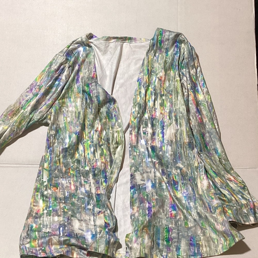 Multicolor Women's Open Jacket lightweight